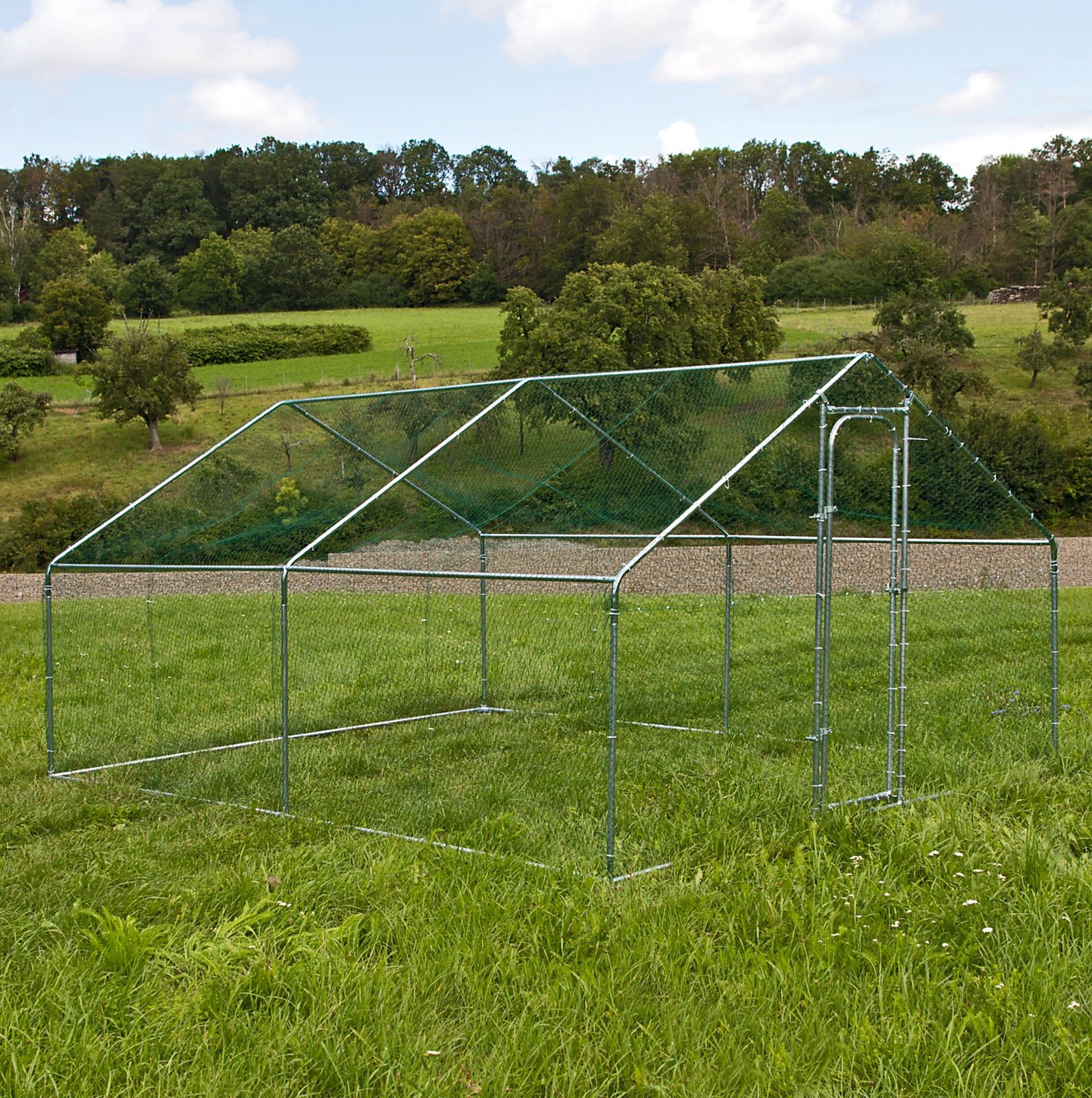 Vigevee Hühnerstall Freilaufgehege 3x3x2 M – Mit Sicherheitsschloss, Wasserdichtem PE-Tuch & Einfacher Reinigung (für Hühner, Vögel, Kleintiere & Pflanzen)