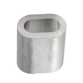 Produktbild von 10x Aluminium-Pressklemmen – 8,6mm Außen-Ø, Für 8mm Stahldraht, Rostbeständig, Sicher & Zuverlässig, Für Seilverbindungen