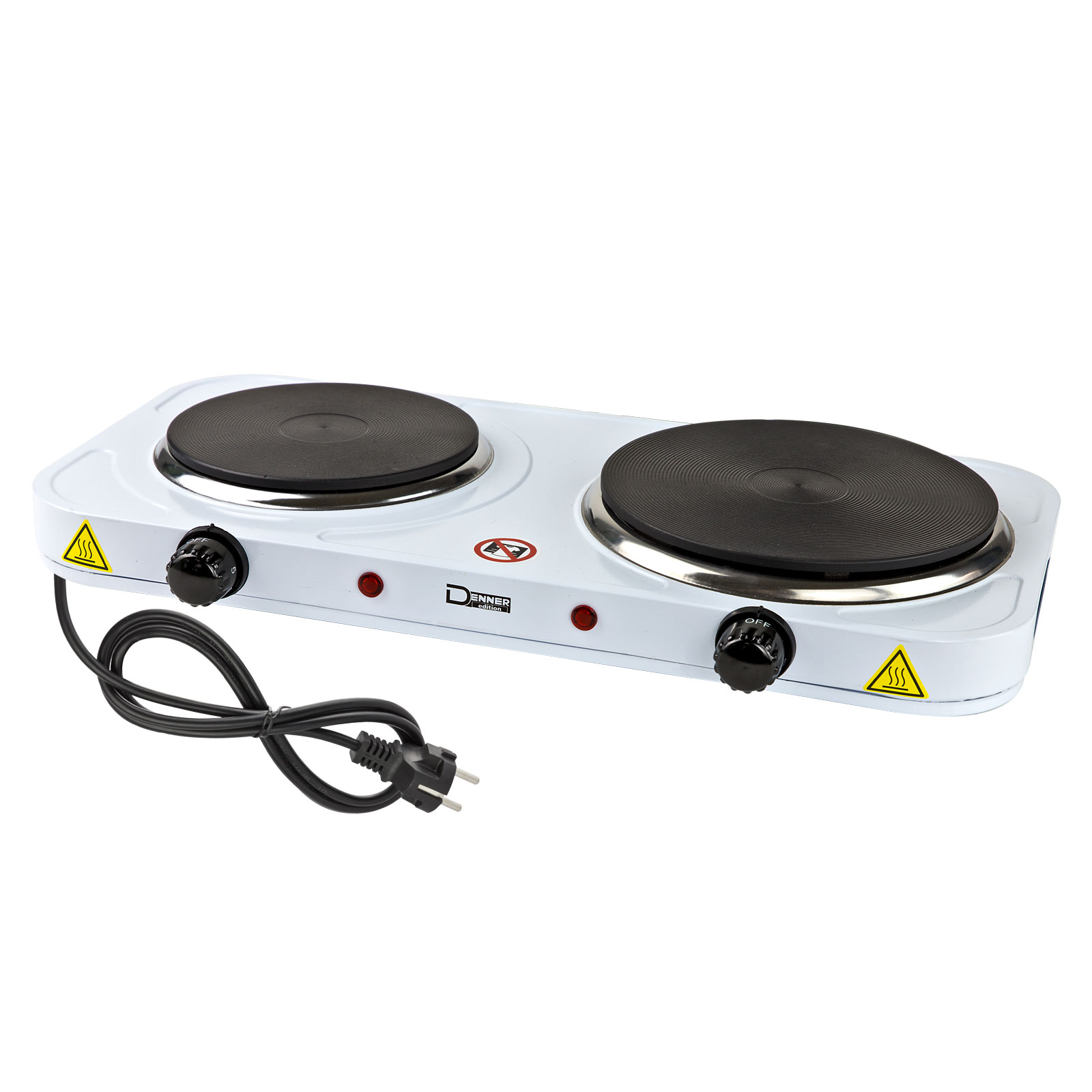 Doppelkochplatte Konstanz 2500 W, Doppelkochfeld, Herdplatte, Kochfeld, Herd, Elektrokochplatte, Kochgerät, Küche, Camping, Haushaltsgerät