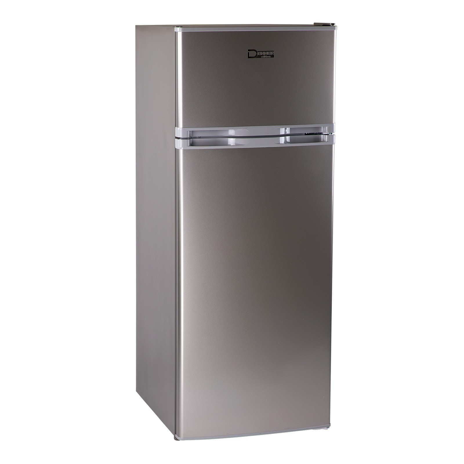 Kühl-Gefrierkombination 206 Liter silber Kühlschrank Gefrierfach