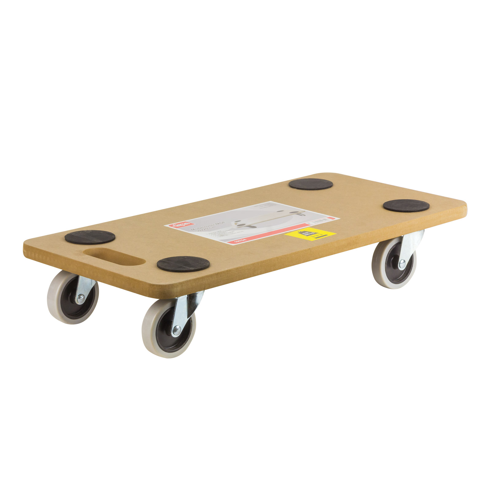 Transportroller 590x290 mm - Möbelroller, Möbeltransport, Wagen mit MDF Platte - stabil, leichtlaufend, rutschfest - 200 kg, Werkstatt, Haushalt