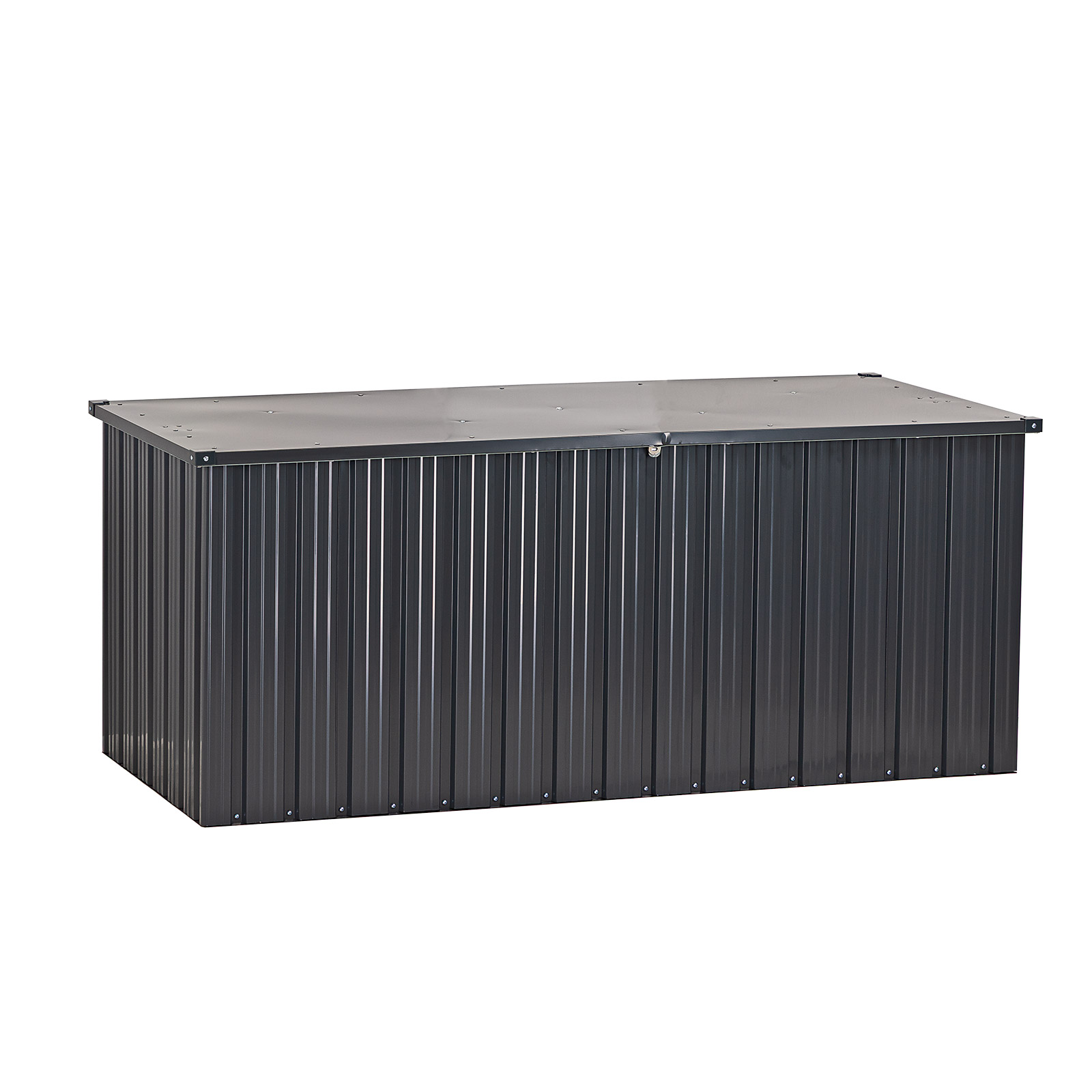 Gartenbox mit Gasdruckfeder XXL 770 L Auflagenbox, Kissenbox, Metallbox, Aufbewahrungsbox, Truhe, wasserdicht, robust & belüftet, ideal für Garten, Terrasse & Balkon