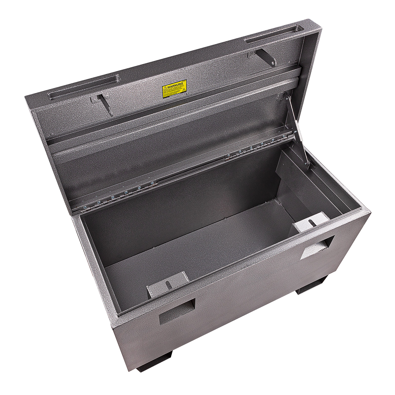 Werkzeugkiste, Pickup Transport Box, Materialkoffer, Kasten, XL, 170 Liter, Grau, abschließbar, 91x43x56 cm