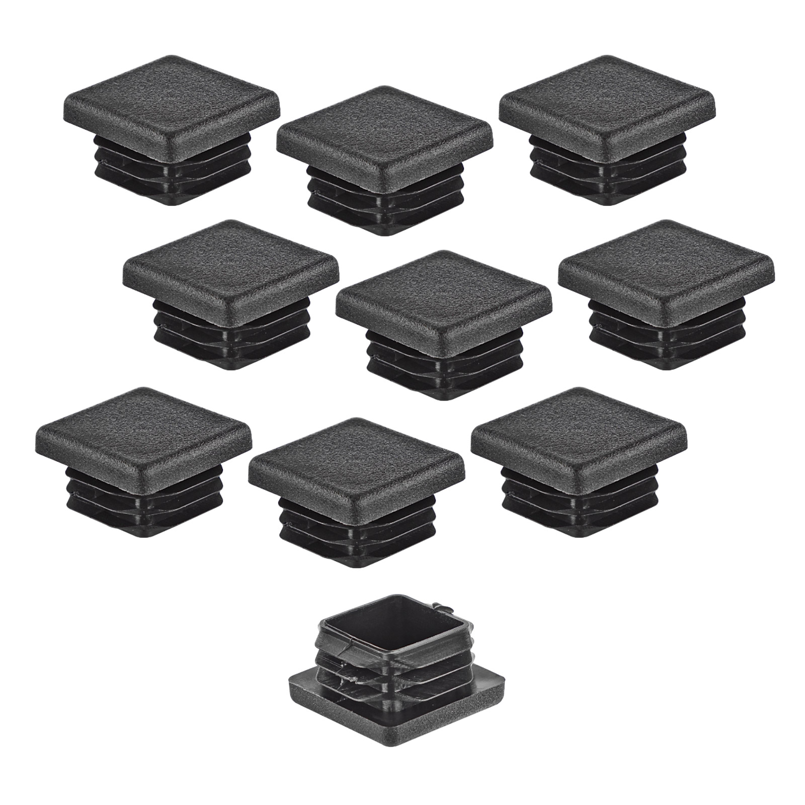 SOTOOLS Lamellenstopfen Für Vierkantrohr 40 Mm – 5 Stück, Schwarze Kunststoff-Endkappen, Einfache Montage Ohne Kleber Lamellenstopfen Vierkantrohr