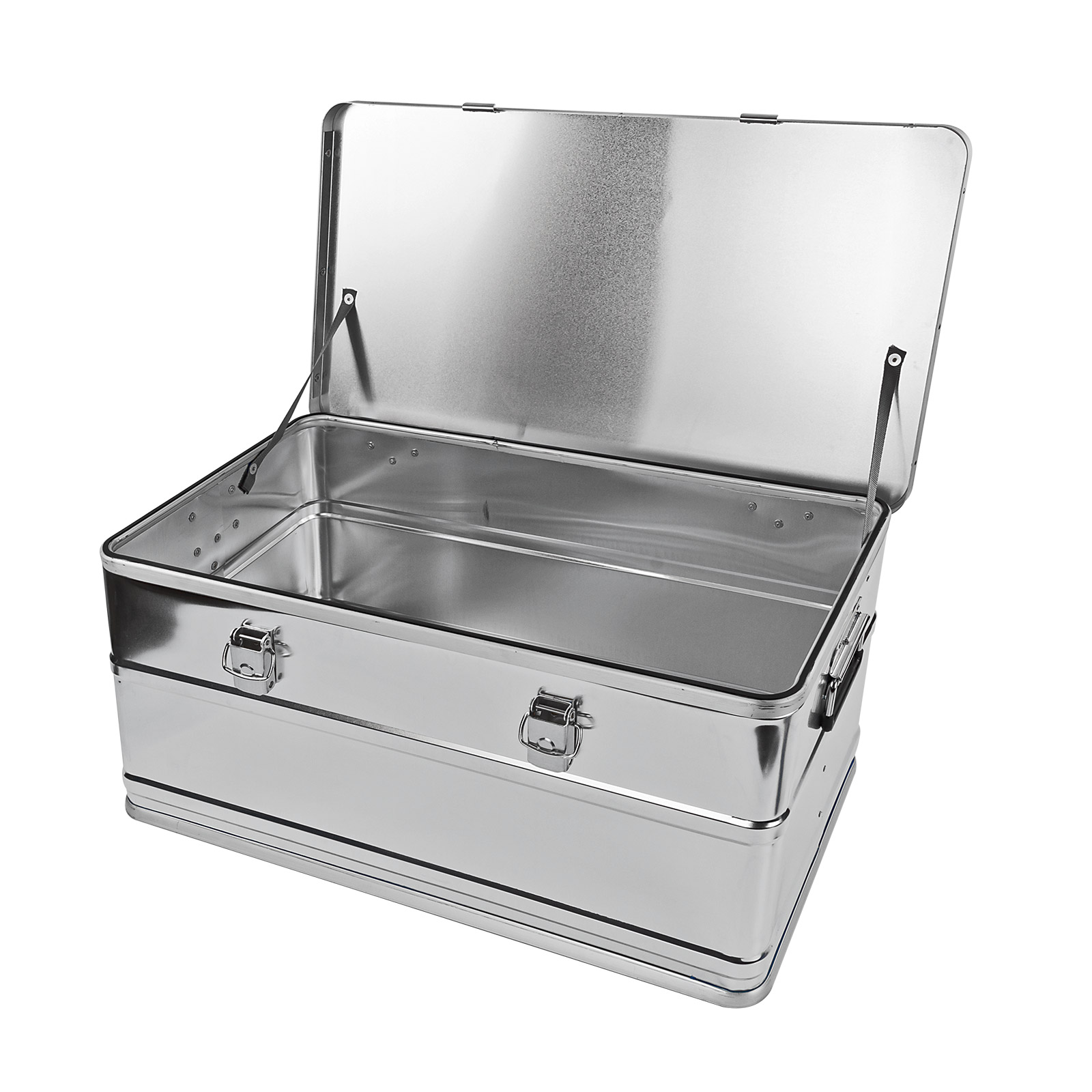 Alu Werkzeug Transportbox 90 L - Werkstattkiste, Lagerkiste, Lagerbox, Campingkiste - Robust, Leicht, Vielseitig - Für Werkzeug, Werkstatt, Camping, Outdoor, Hobby