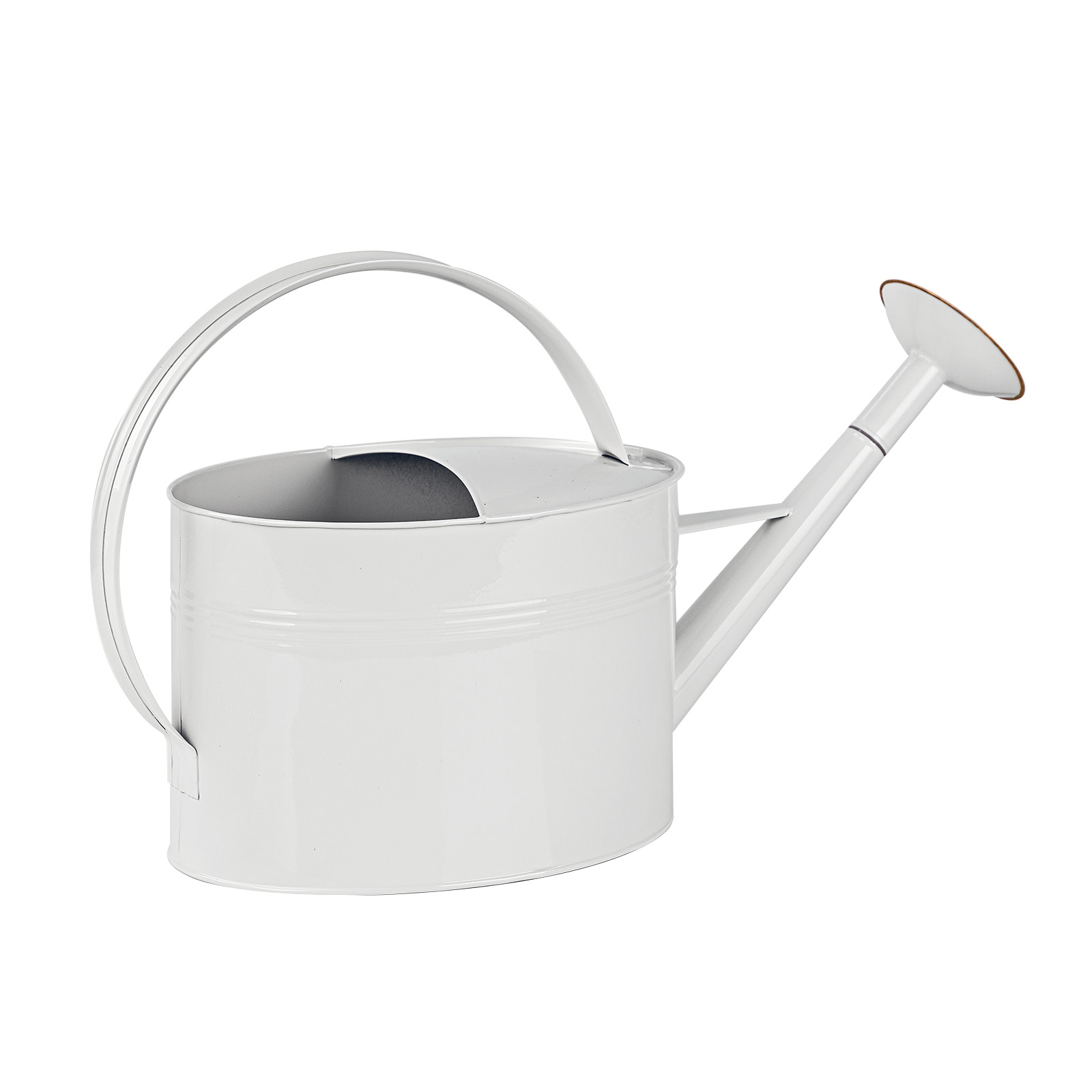Metall-Gießkanne 6,5 L – Verzinkter Stahl, Rostbeständig, Mit Abnehmbarem Ausguss, Beweglich, Beige, Für Innen & Außen Metall Gießkanne
