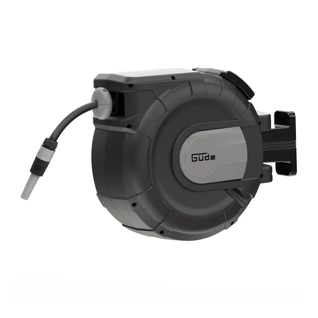 Güde Automatik Schlauch Wandaufroller 30 m - Wasserschlauchtrommel, Schlauchaufroller, Wandroller - praktisch, langlebig, platzsparend - Garten, Bewässerung, Terrasse
