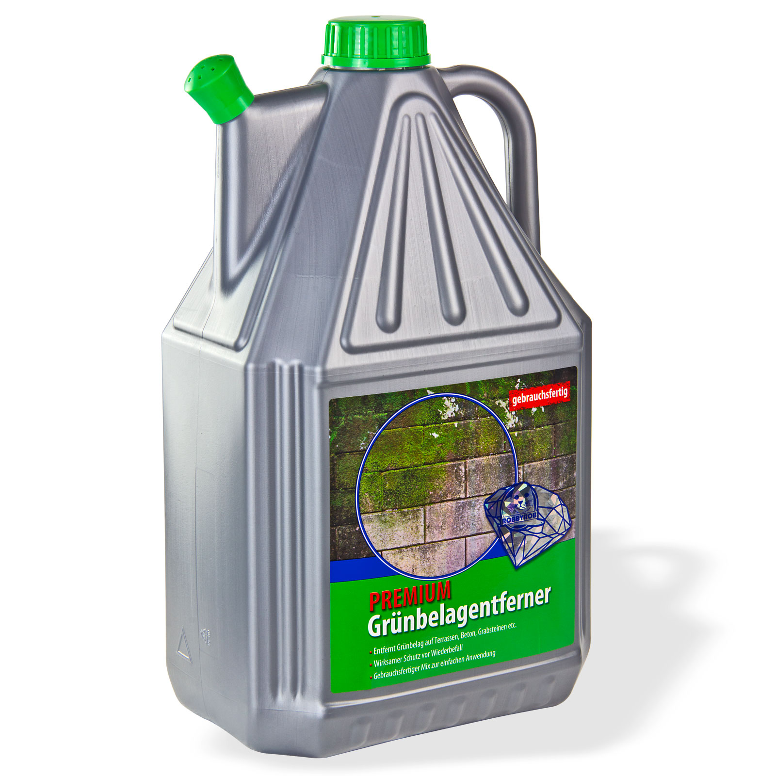 GREEN UP Algen Grünbelag Entferner Fassadenreiniger Set 5 x 1000 ml Konzentrat mit Kolbenrückenspritze - Chemiegesellschaft mbH GREEN UP Algen Grünbelag Entferner Fassadenreiniger Set 5 x 1000 ml Konzentrat mit Kolbenrückenspritze - Chemiegesellschaft mbH