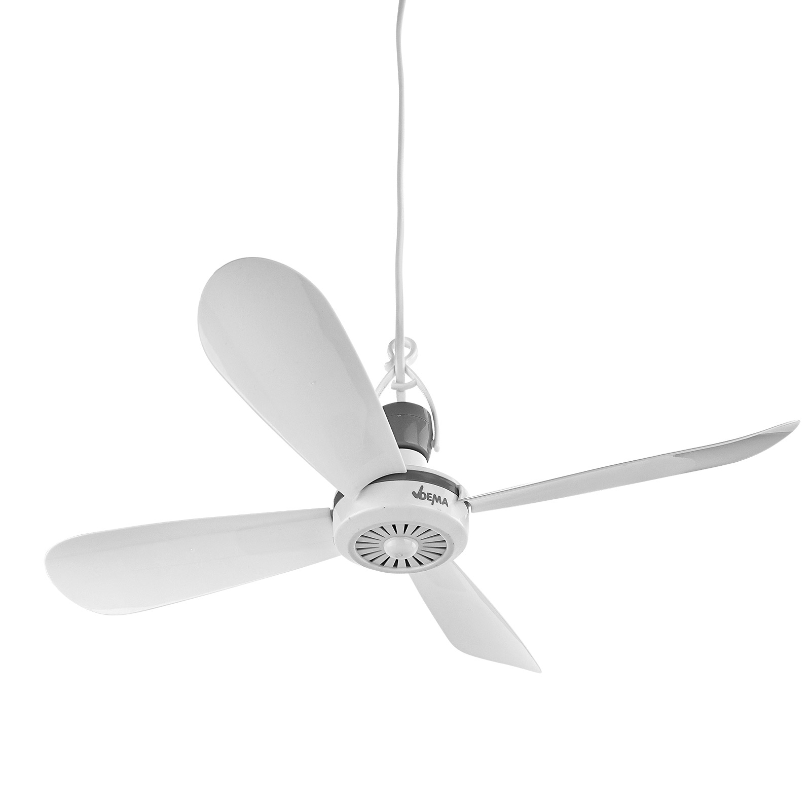 Kompakt Deckenventilator La Paz 400, 42 cm, mobiler Ventilator mit Netzstecker, Camping & Reise Ventilator, leise