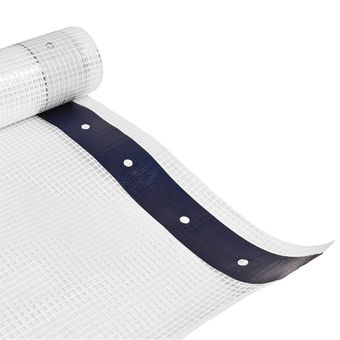 Gitterplane transparent 180 g/m² 2x20m, Abdeckplane mit Gitternetz