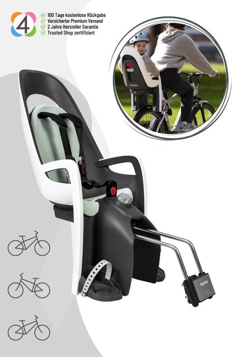 Hamax Caress Fahrradkindersitz mit abschließbarer Rahmenbefestigung
