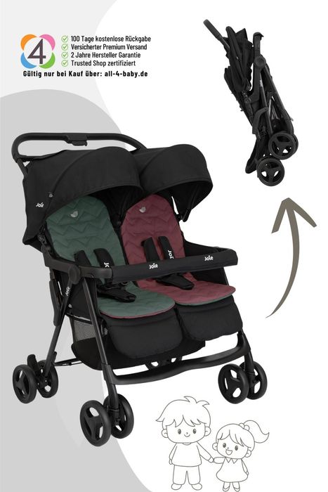 Joie Aire Twin Zwillingswagen / Geschwisterwagen