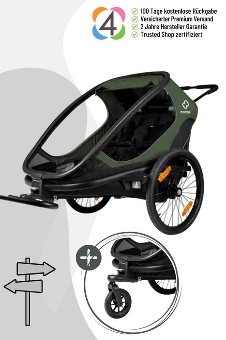 Hamax Outback Fahrradanhänger für 2 Kinder
