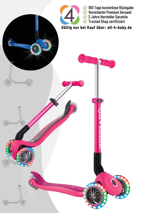 Globber Junior Foldable Lights 3-Wheels-Scooter