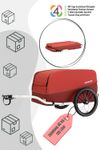 CROOZER Cargo Pakko inkl. Kupplung - Farbe: Lava Red