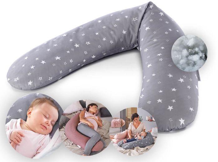 Theraline Stillkissen "Das Original" Polyester Hohlfaser Bezug 190 cm