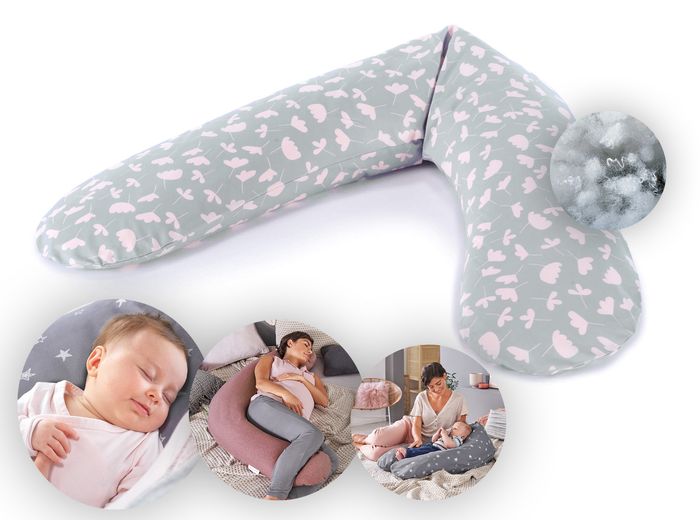 Theraline Stillkissen "Das Original" Polyester Hohlfaser Bezug 190 cm