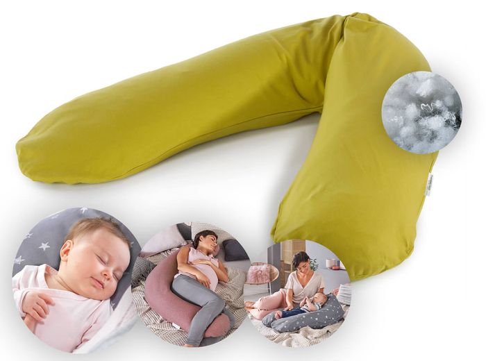 Theraline Stillkissen "Das Original" Polyester Hohlfaser Bezug 190 cm