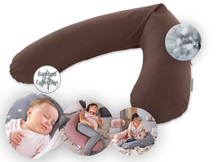 Theraline Stillkissen "Das Original" Polyester Hohlfaser Bezug 190 cm