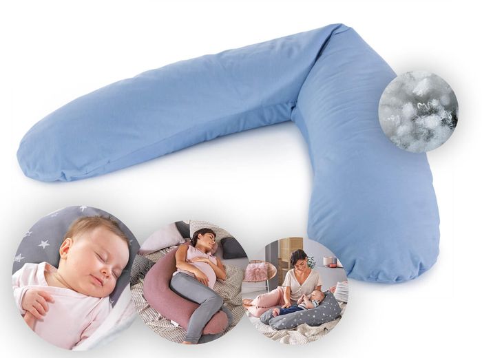 Theraline Stillkissen "Das Original" Polyester Hohlfaser Bezug 190 cm