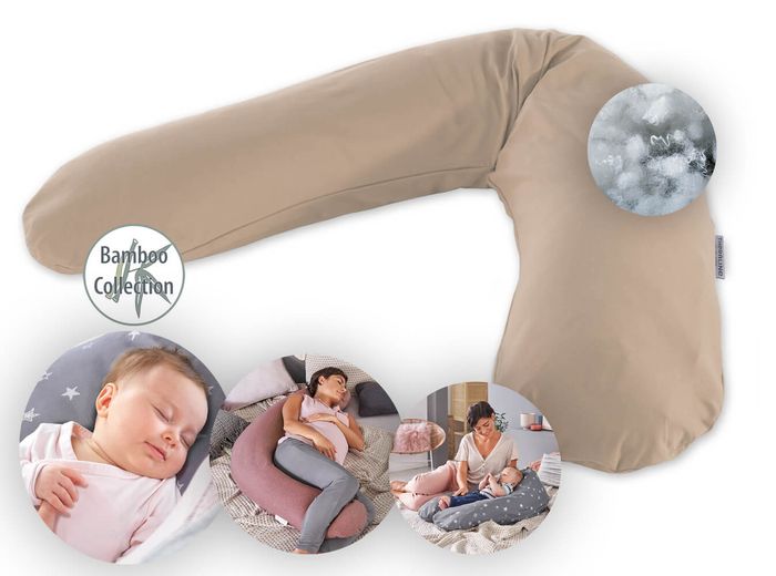 Theraline Stillkissen "Das Original" Polyester Hohlfaser Bezug 190 cm