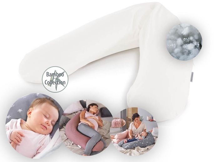 Theraline Stillkissen "Das Original" Polyester Hohlfaser Bezug 190 cm