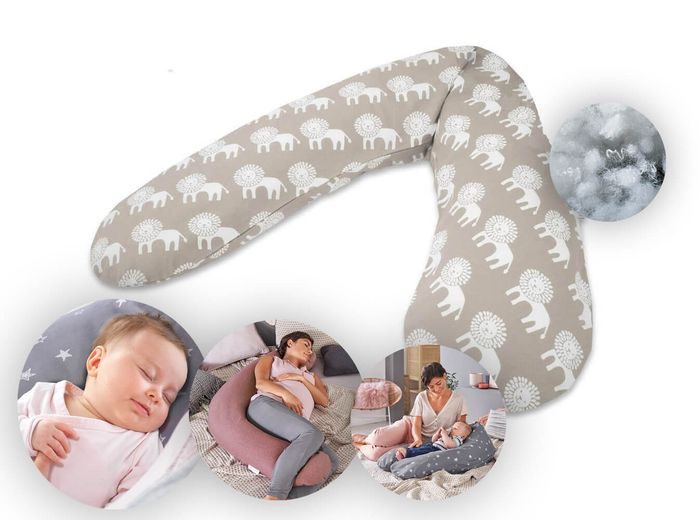 Theraline Stillkissen "Das Original" Polyester Hohlfaser Bezug 190 cm