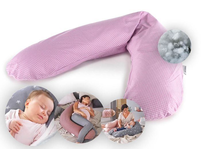 Theraline Stillkissen "Das Original" Polyester Hohlfaser Bezug 190 cm
