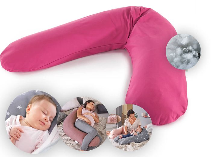 Theraline Stillkissen "Das Original" Polyester Hohlfaser Bezug 190 cm