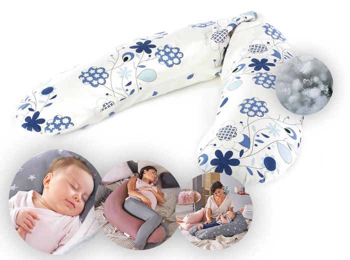 Theraline Stillkissen "Das Original" Polyester Hohlfaser Bezug 190 cm