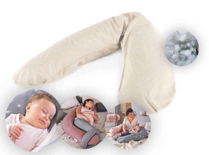 Theraline Stillkissen "Das Original" Polyester Hohlfaser Bezug 190 cm