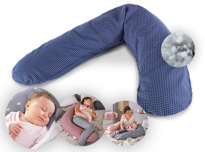 Theraline Stillkissen "Das Original" Polyester Hohlfaser Bezug 190 cm