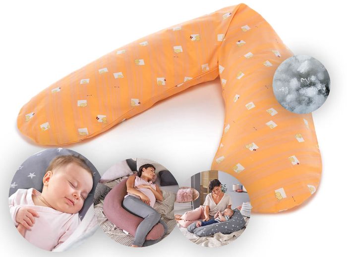 Theraline Stillkissen "Das Original" Polyester Hohlfaser Bezug 190 cm