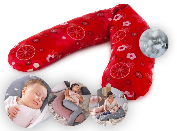 Theraline Stillkissen "Das Original" Polyester Hohlfaser Bezug 190 cm