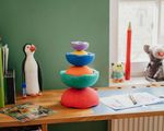 Stapelstein Inside Rainbow Classic 6er Set - (violet / blue / dark green / yellow / orange / red)