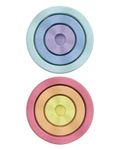 Stapelstein Inside Rainbow Pastel 6er Set - (light violet/light blue/mint/light yellow/light orange/light red)
