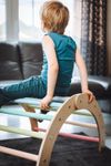 Tissi Kletterbogen Pastell bunt mit Tissi Rutsche mit Kletterwolken Pastel bunt