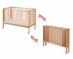 Tissi faltbares Kinderbett “Jori” / Babybett / Faltbett inkl. Matratze