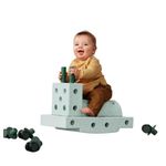 MODU Curiosity-Set - Einstiegs-Set, Balancierbrett, Schaukelpferd, Motorik Spielzeug, Baukasten Set