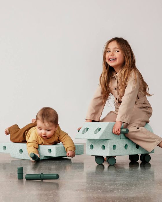 MODU Explorer-Set - Bauset Balance-Spielzeug, Rutscher, Wippe, Baukasten Set