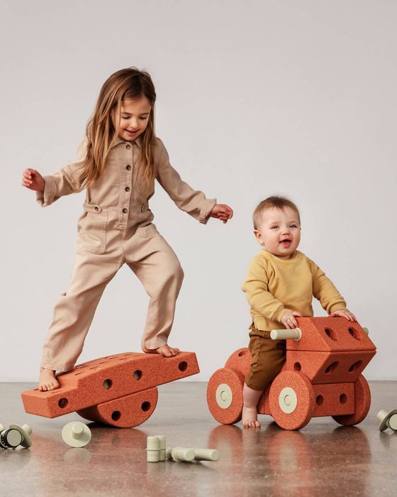 MODU Dreamer-Set - XXL Bauset Balance-Spielzeug, Rutscher, Wippe, Baukasten Set