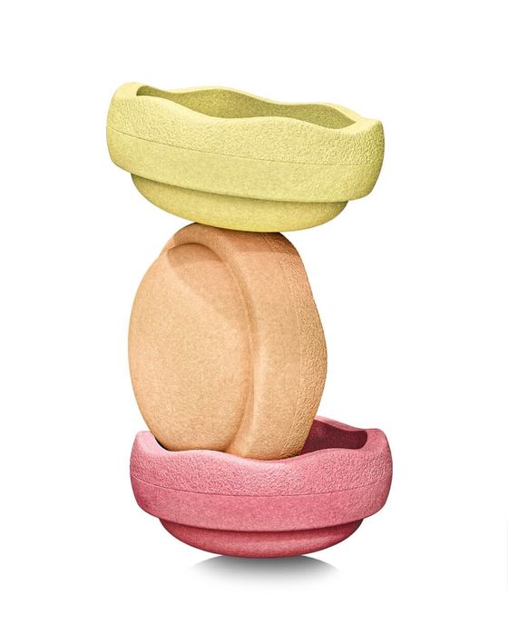 Stapelstein Original Warm Pastel - 3er Set - Farbe: light red/light orange/light yellow