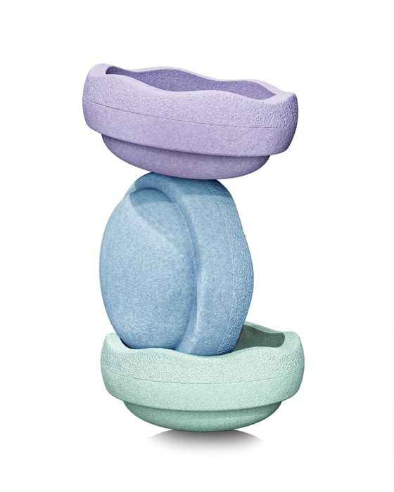 Stapelstein Original Cool Pastel - 3er Set - Farbe: mint/light blue/violet