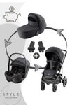 Britax Römer Smile 5Z - 5-in-1 Set Kombikinderwagen inkl. Babywanne, Babysafe Pro und Babyschalen Adapter
