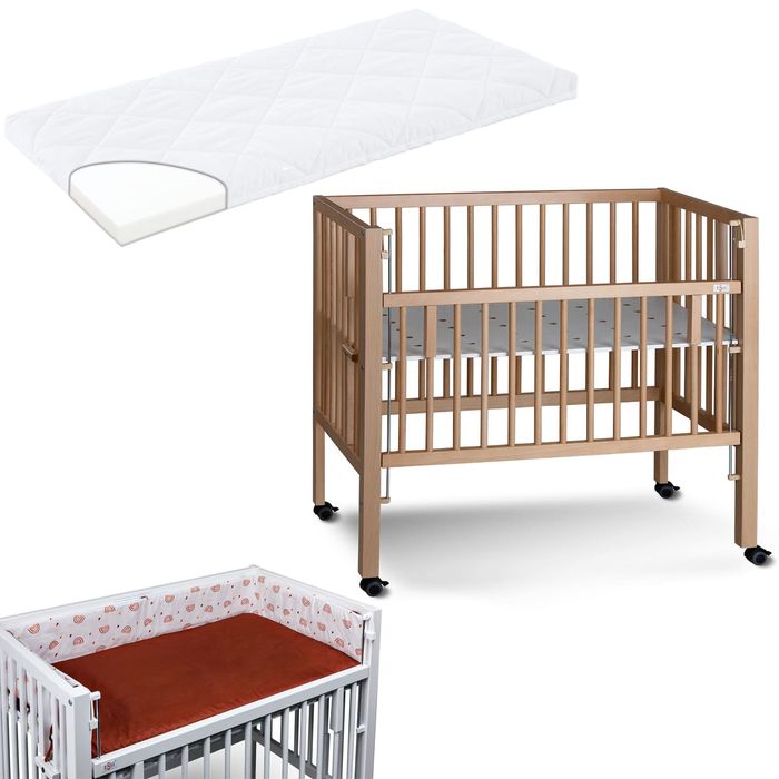 Tissi Anstellbett / Beistellbett Sophie inkl. Matratze und Nestchen