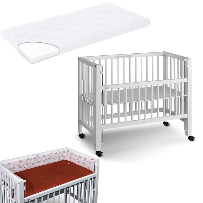 Tissi Anstellbett / Beistellbett Sophie inkl. Matratze und Nestchen