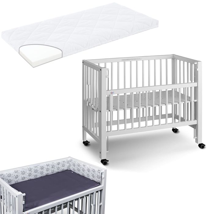 Tissi Anstellbett / Beistellbett Sophie inkl. Matratze und Nestchen