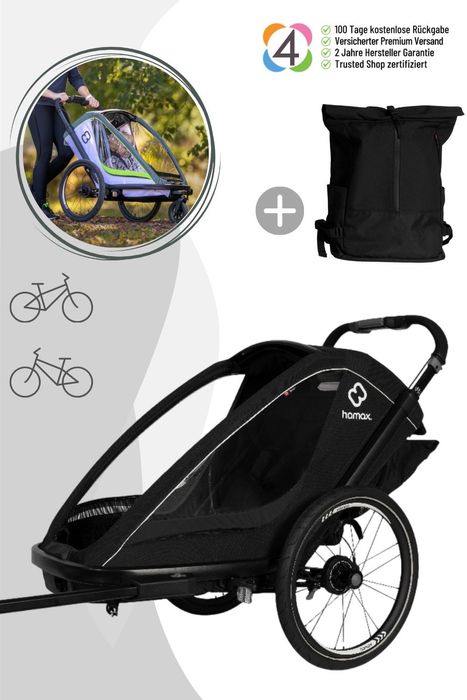 Hamax Breeze One Kinderfahrradanhänger für 1 Kind
