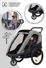 Hamax Avenida Kinderfahrradanhänger für 2 Kinder (ab ca. 6 Monaten)