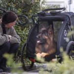 Hamax Pluto L Hundeanhänger mit gratis Pet Genie Hundekot-Entsorgungssystem
